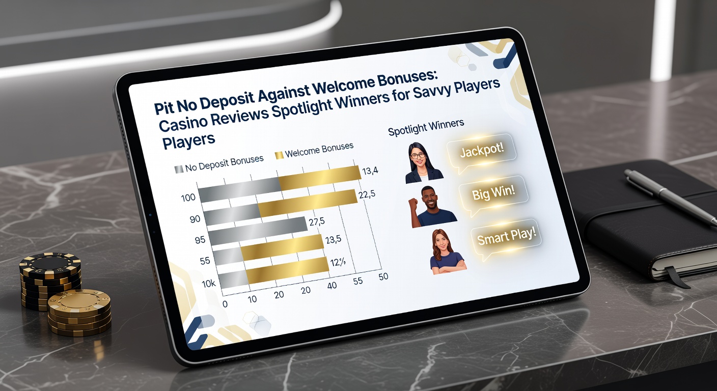 Vibrant casino floor with glowing slot machines and bonus icons highlighting no-deposit and welcome offers