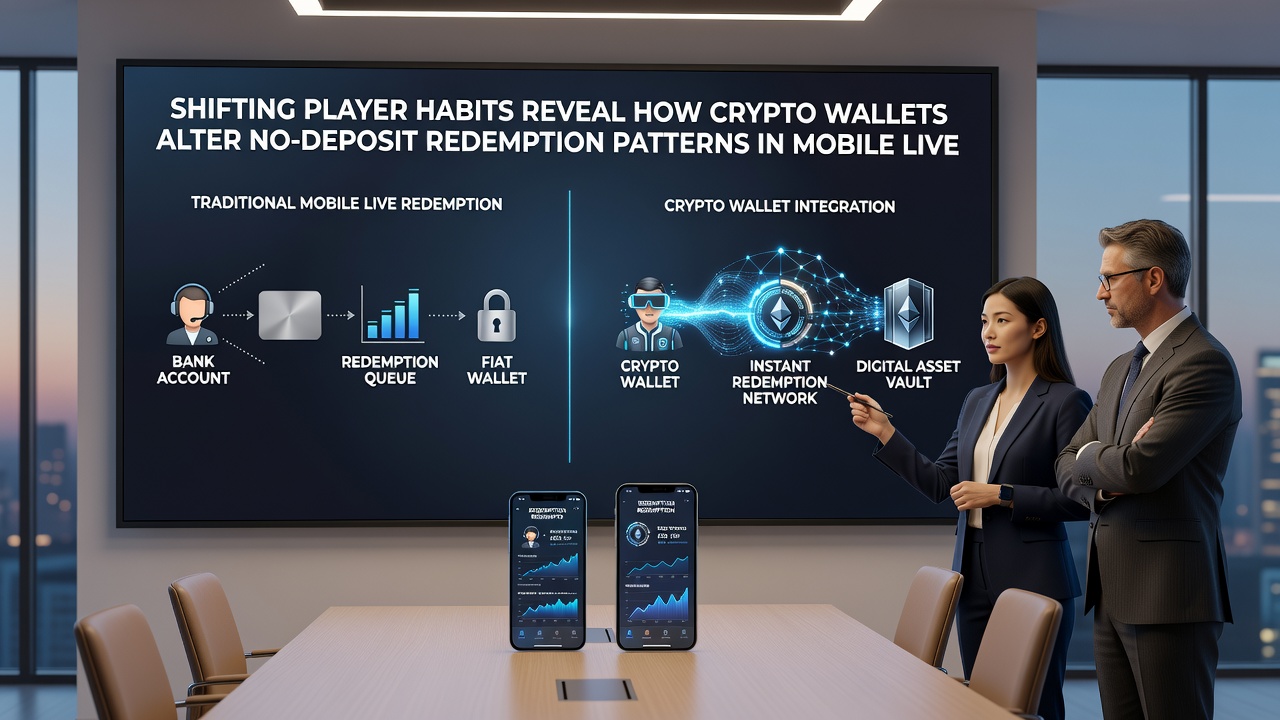 Player using crypto wallet on smartphone during live dealer session with bonus redemption overlay