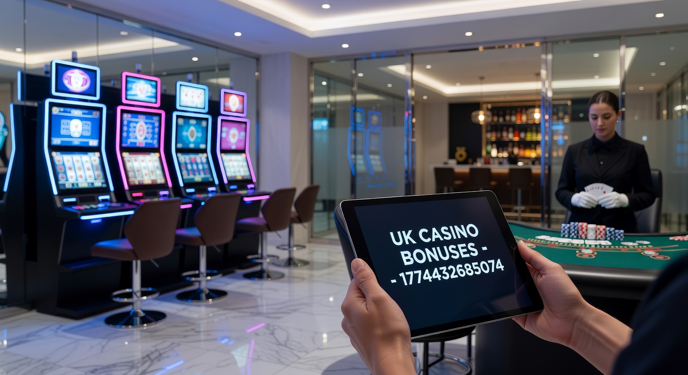 Close-up of a mobile phone screen showing active UK casino bonus claims, with wagering trackers and free spin counters