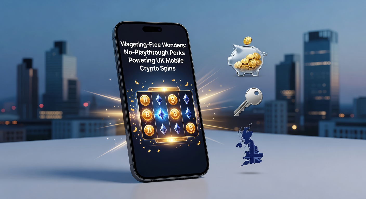 Crypto wallet interface on a smartphone displaying instant free spin winnings ready for withdrawal in a UK casino app
